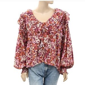 Love The Label Anthropologie Charisma Buttondown Tunic Top S